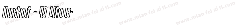 Knockout - 49 Litewe字体转换
